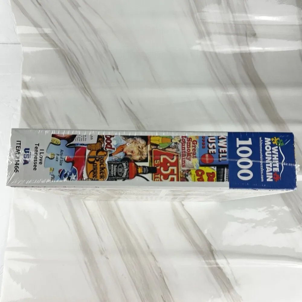 White Mountain I Love Tennessee 1000pc. Puzzle By Charlirle Girard (NEW SEALED)